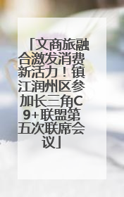 文商旅融合激发消费新活力！镇江润州区参加长三角C9+联盟第五次联席会议