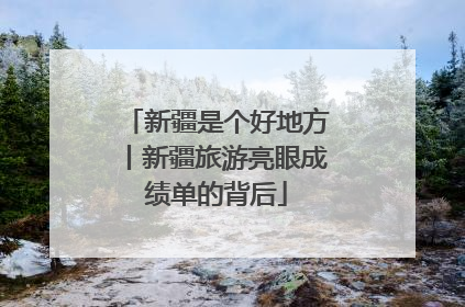 新疆是个好地方丨新疆旅游亮眼成绩单的背后