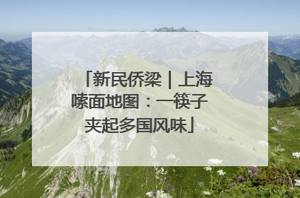 新民侨梁｜上海嗦面地图：一筷子夹起多国风味