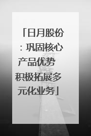 日月股份：巩固核心产品优势 积极拓展多元化业务