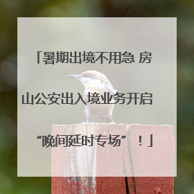 暑期出境不用急 房山公安出入境业务开启“晚间延时专场”！