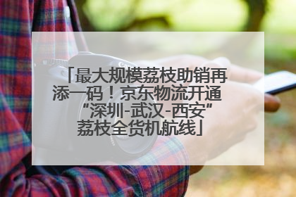 最大规模荔枝助销再添一码！京东物流开通“深圳-武汉-西安” 荔枝全货机航线