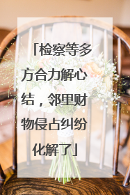 检察等多方合力解心结，邻里财物侵占纠纷化解了