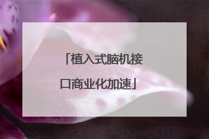 植入式脑机接口商业化加速