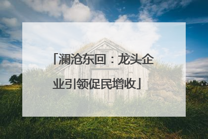 澜沧东回：龙头企业引领促民增收