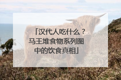 汉代人吃什么？马王堆食物系列图中的饮食真相