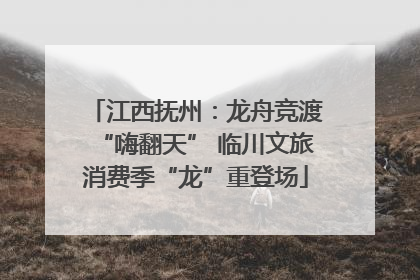 江西抚州：龙舟竞渡“嗨翻天” 临川文旅消费季“龙”重登场
