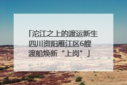 沱江之上的渡运新生 四川资阳雁江区6艘渡船焕新“上岗”