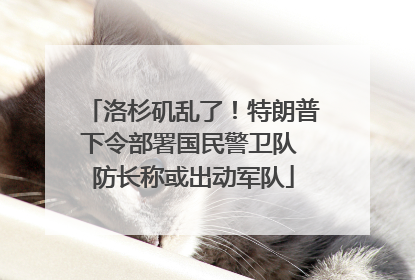 洛杉矶乱了！特朗普下令部署国民警卫队 防长称或出动军队