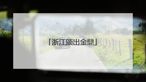 浙江颁出金鼎