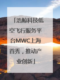 浩鲸科技低空飞行服务平台MWC上海首秀，推动产业创新
