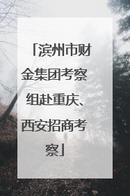 滨州市财金集团考察组赴重庆、西安招商考察