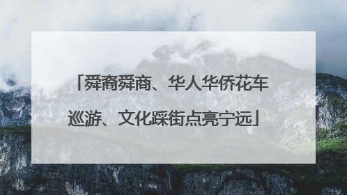 舜裔舜商、华人华侨花车巡游、文化踩街点亮宁远