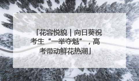 花容悦貌｜向日葵祝考生“一举夺魁”，高考带动鲜花热潮