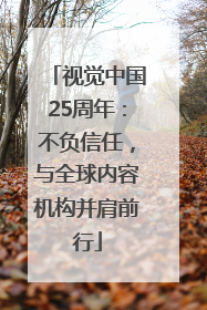 视觉中国25周年：不负信任，与全球内容机构并肩前行