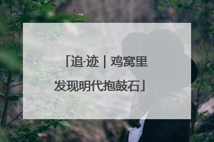 追·迹｜鸡窝里发现明代抱鼓石