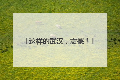 这样的武汉，震撼！
