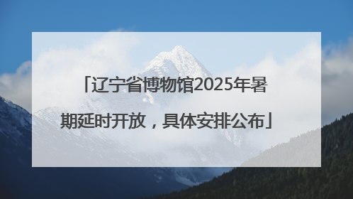 辽宁省博物馆2025年暑期延时开放，具体安排公布