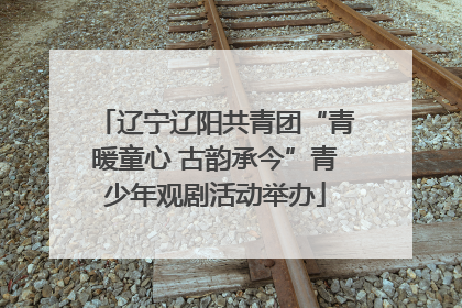 辽宁辽阳共青团“青暖童心 古韵承今”青少年观剧活动举办