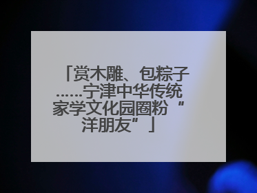 赏木雕、包粽子……宁津中华传统家学文化园圈粉“洋朋友”