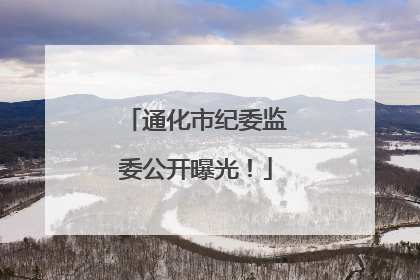 通化市纪委监委公开曝光！