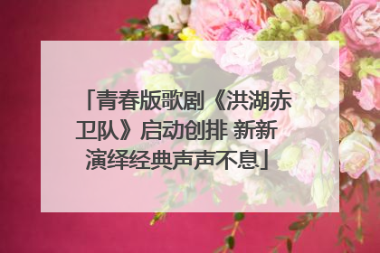 青春版歌剧《洪湖赤卫队》启动创排 新新演绎经典声声不息