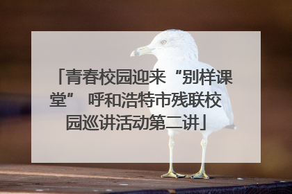 青春校园迎来“别样课堂” 呼和浩特市残联校园巡讲活动第二讲