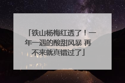 铁山杨梅红透了！一年一遇的酸甜风暴 再不来就真错过了