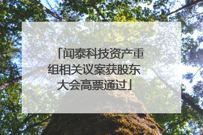闻泰科技资产重组相关议案获股东大会高票通过