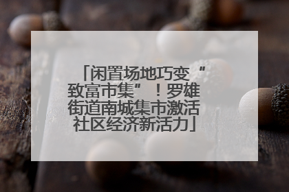 闲置场地巧变“致富市集”！罗雄街道南城集市激活社区经济新活力