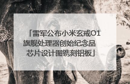 雷军公布小米玄戒O1旗舰处理器创始纪念品 芯片设计图镌刻铝板