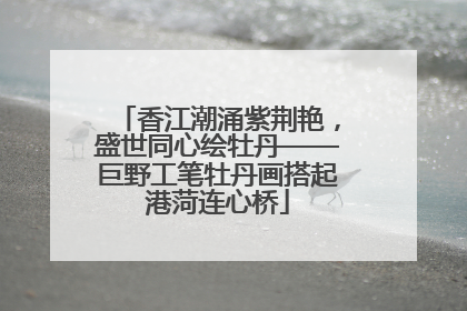 香江潮涌紫荆艳，盛世同心绘牡丹——巨野工笔牡丹画搭起港菏连心桥