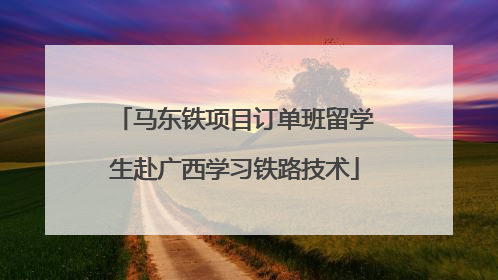 马东铁项目订单班留学生赴广西学习铁路技术