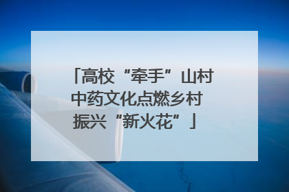 高校“牵手”山村 中药文化点燃乡村振兴“新火花”