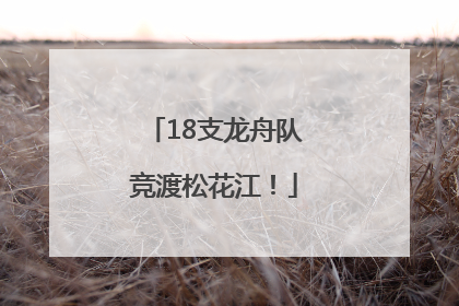 18支龙舟队竞渡松花江！