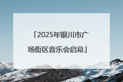 2025年银川市广场街区音乐会启幕