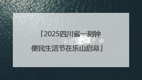2025四川省一刻钟便民生活节在乐山启幕