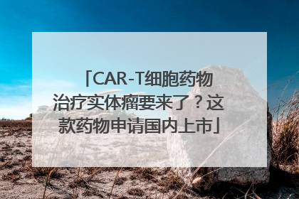 CAR-T细胞药物治疗实体瘤要来了？这款药物申请国内上市