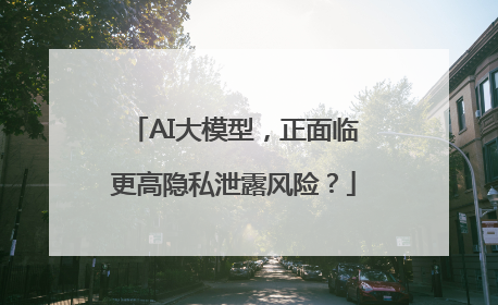 AI大模型，正面临更高隐私泄露风险？