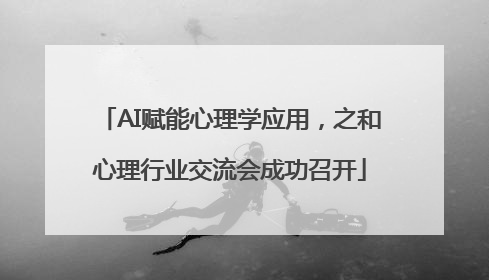 AI赋能心理学应用，之和心理行业交流会成功召开